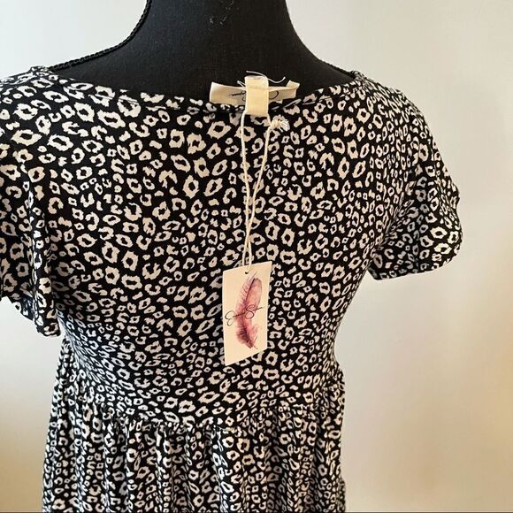 Jessica Simpson Leopard Dress Midi NWT - Picture 7 of 8